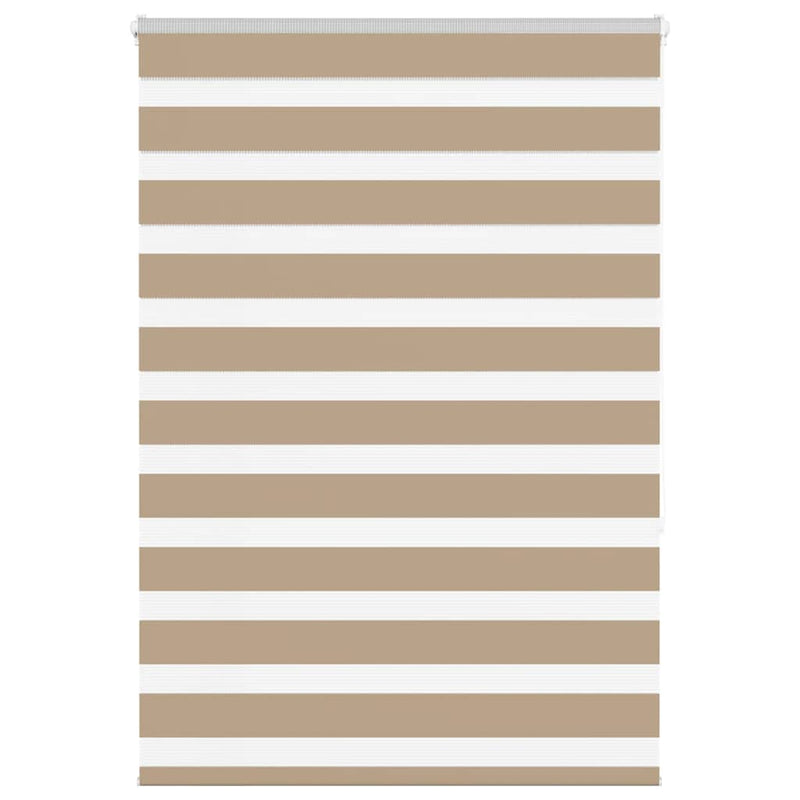 Afbeelding laden in galerijviewer, Vidaxl zebra blind 100x150 cm stofbreedte 95,9 cm polyester zandbruin
