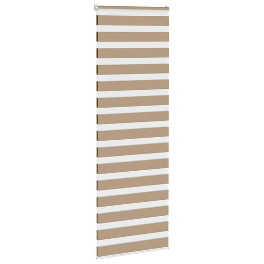 Vidaxl zebra blind 70x200 cm stofbreedte 65,9 cm polyester zandbruin