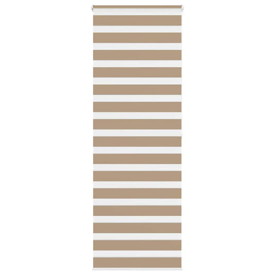 Vidaxl zebra blind 75x200 cm stofbreedte 70,9 cm polyester zandbruin