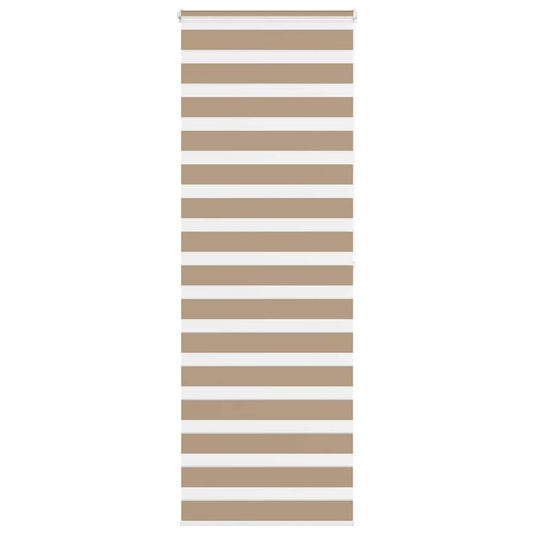 Vidaxl zebra blind 80x200 cm stofbreedte 75,9 cm polyester zandbruin