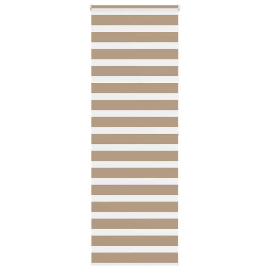 Vidaxl zebra blind 90x200 cm stofbreedte 85,9 cm polyester zandbruin