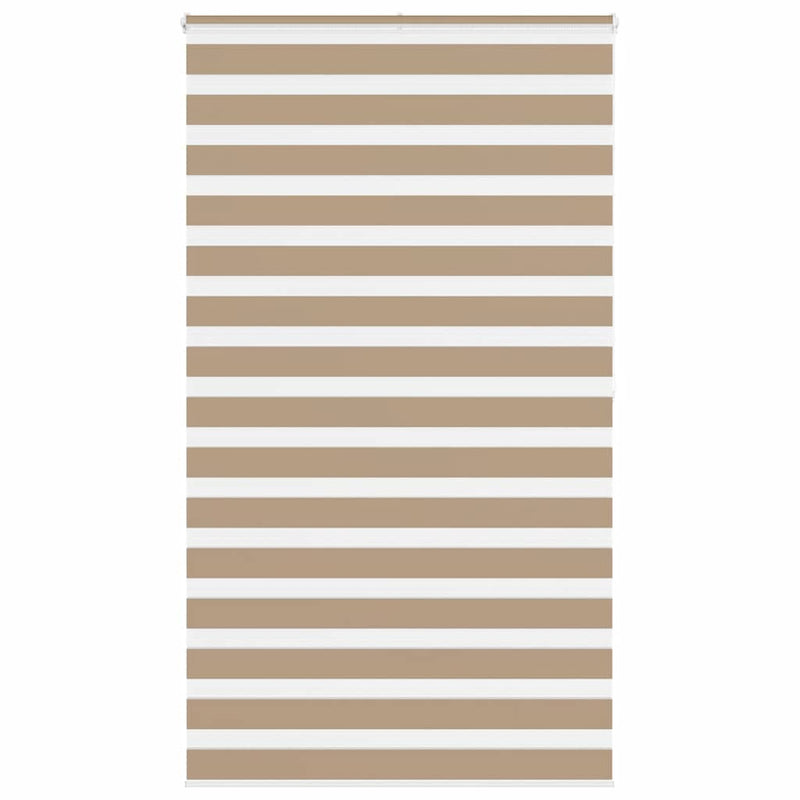 Afbeelding laden in galerijviewer, Vidaxl zebra blind 125x200 cm stofbreedte 120,9 cm polyester zandbruin
