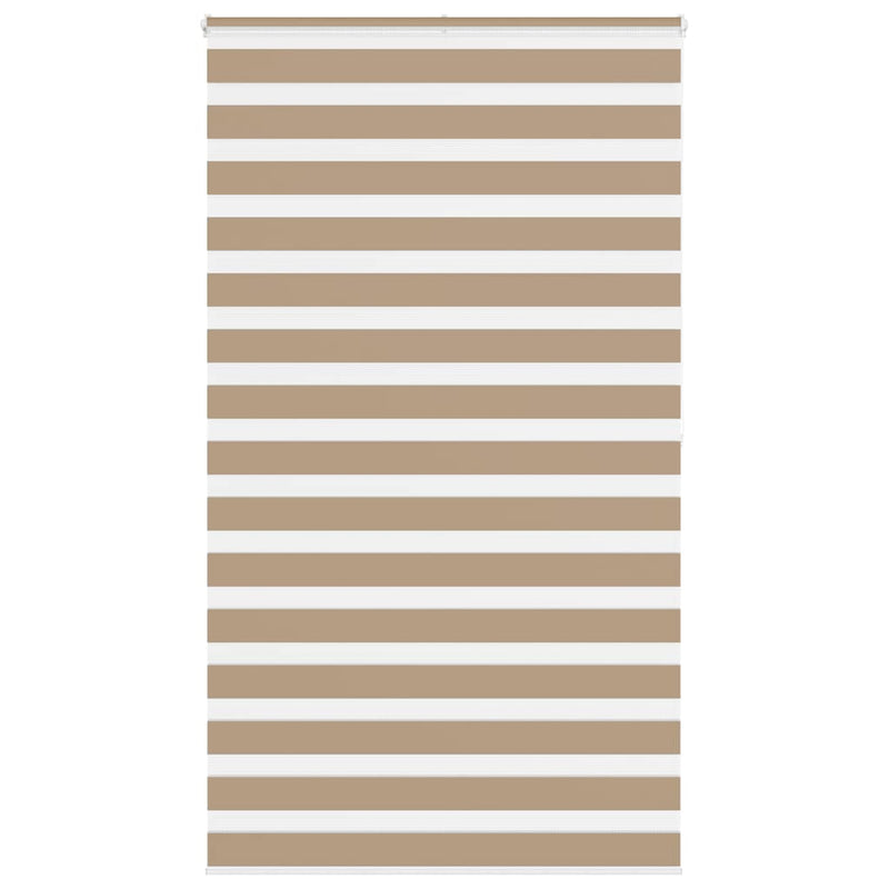 Afbeelding laden in galerijviewer, Vidaxl zebra blind 135x200 cm stofbreedte 130,9 cm polyester zandbruin
