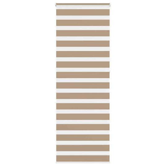 Vidaxl zebra blind 75x230 cm stofbreedte 70,9 cm polyester zandbruin