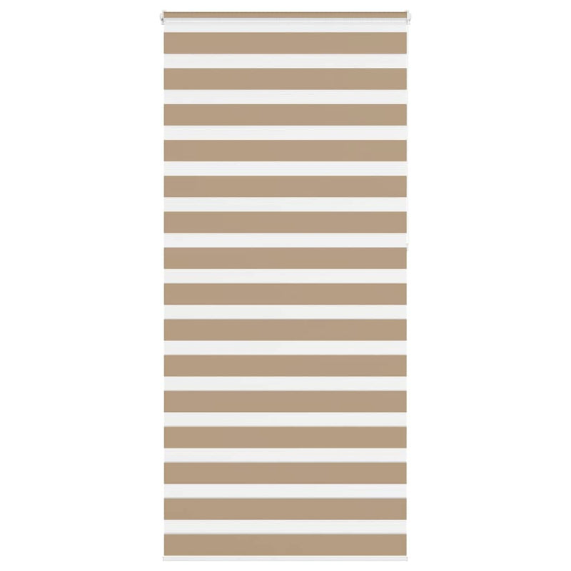 Afbeelding laden in galerijviewer, Vidaxl zebra blind 115x230 cm stofbreedte 110,9 cm polyester zandbruin
