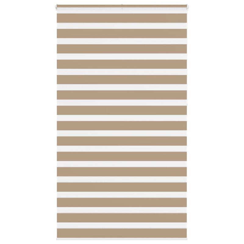 Afbeelding laden in galerijviewer, Vidaxl zebra blind 120x230 cm stofbreedte 115,9 cm polyester zandbruin
