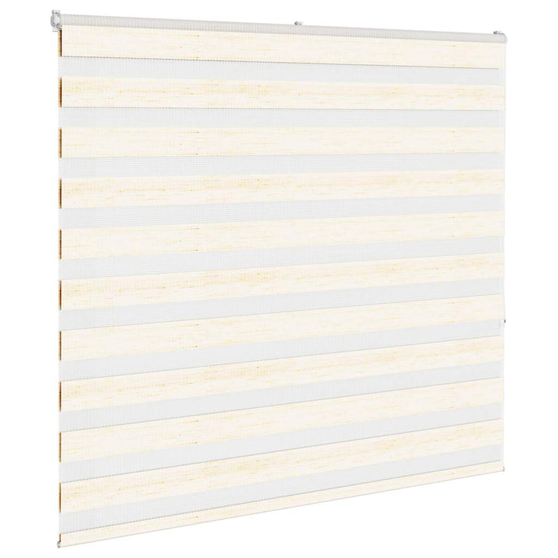 Afbeelding laden in galerijviewer, Vidaxl zebra rolgordijn 165x150 cm stofbreedte 160,9cm marmerbeige
