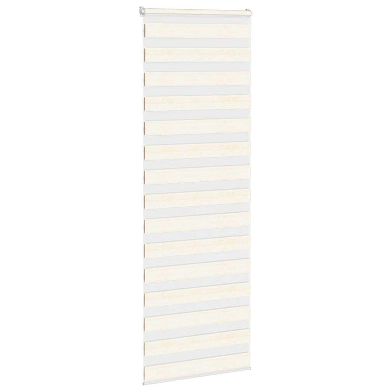 Afbeelding laden in galerijviewer, Vidaxl zebra rolgordijn 80x200 cm stofbreedte 75,9 cm marmerbeige
