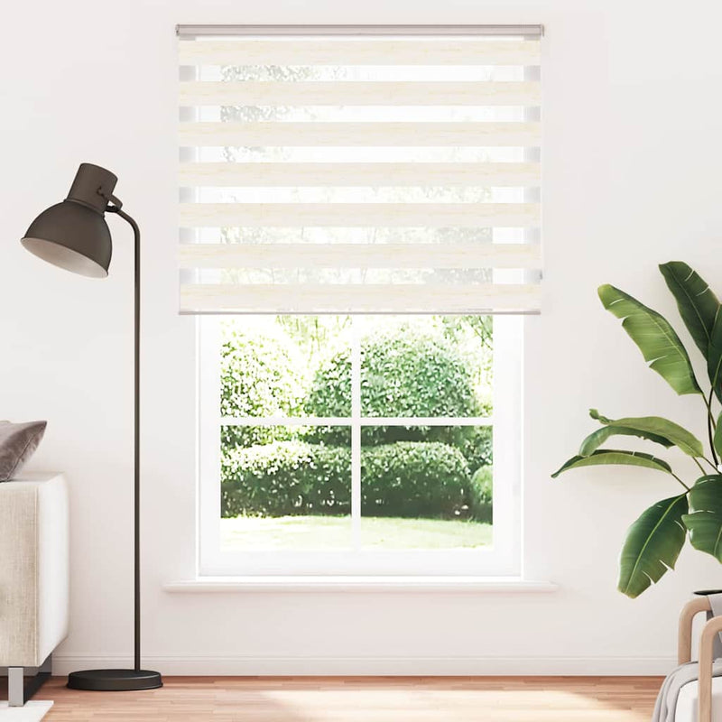 Afbeelding laden in galerijviewer, Vidaxl zebra blind 145x230cm stofbreedte 140,9cm polyester marmerbeige
