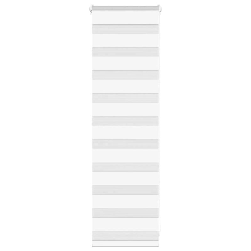 Afbeelding laden in galerijviewer, Vidaxl zebra rolgordijn 50x100 cm stofbreedte 45,9cm polyester wit
