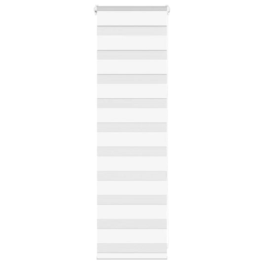 Vidaxl zebra rolgordijn 50x100 cm stofbreedte 45,9cm polyester wit