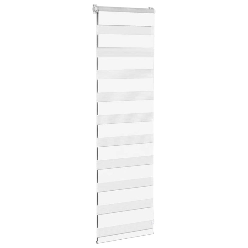 Afbeelding laden in galerijviewer, Vidaxl zebra rolgordijn 50x100 cm stofbreedte 45,9cm polyester wit
