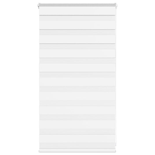 Vidaxl zebra blind 80x100 cm stofbreedte 75,9 cm polyester wit