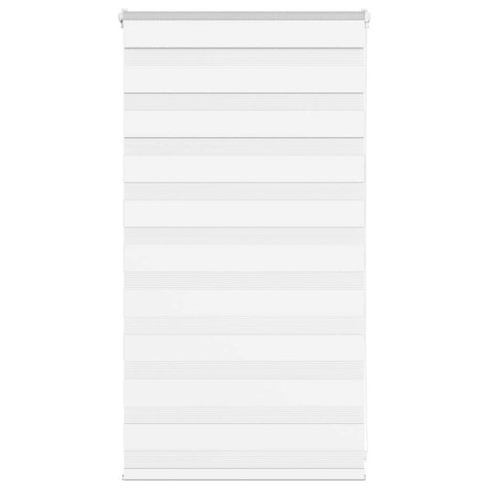 Vidaxl zebra blind 85x100 cm stofbreedte 80,9 cm polyester wit
