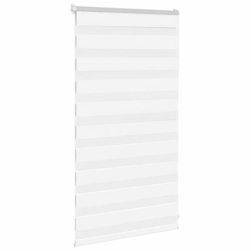 Afbeelding laden in galerijviewer, Vidaxl zebra blind 85x100 cm stofbreedte 80,9 cm polyester wit
