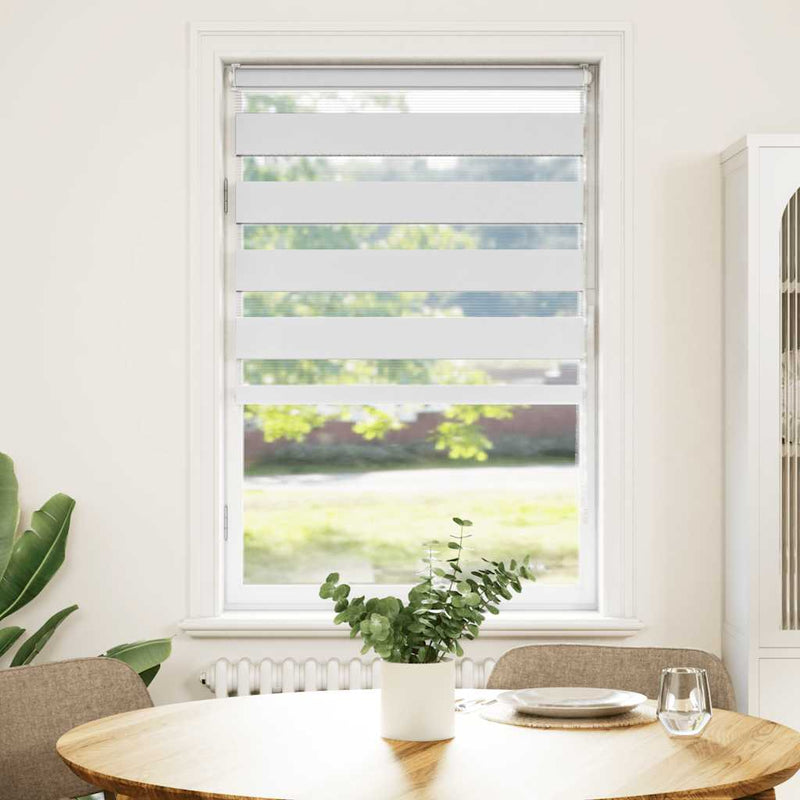 Afbeelding laden in galerijviewer, Vidaxl zebra blind 90x100 cm stofbreedte 85,9 cm polyester wit

