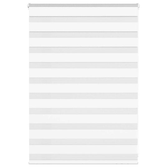 Vidaxl zebra blind 110x100 cm stofbreedte 105,9 cm polyester wit
