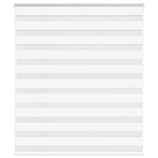 Vidaxl zebra blind 125x100 cm stofbreedte 120,9 cm polyester wit