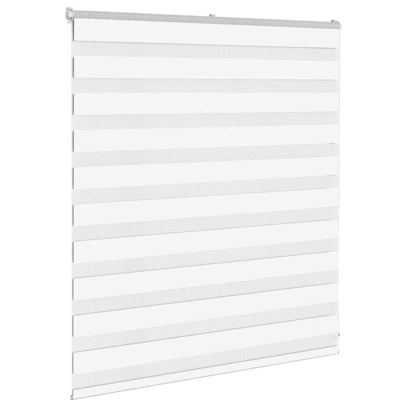 Afbeelding laden in galerijviewer, Vidaxl zebra blind 125x100 cm stofbreedte 120,9 cm polyester wit
