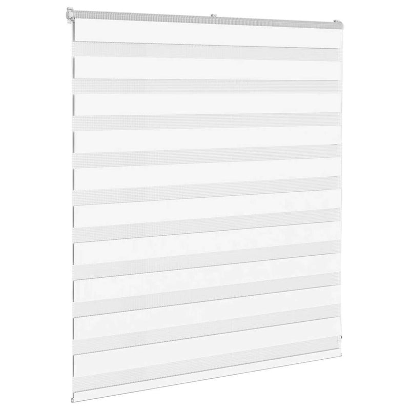 Afbeelding laden in galerijviewer, Vidaxl zebra blind 130x100 cm stofbreedte 125,9 cm polyester wit
