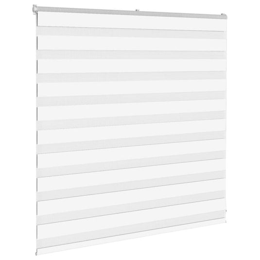 Vidaxl zebra blind 140x100 cm stofbreedte 135,9 cm polyester wit