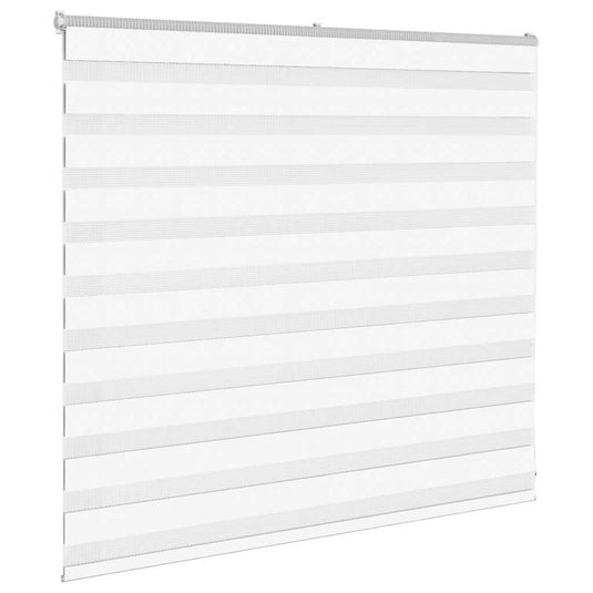 Vidaxl zebra blind 155x100 cm stofbreedte 150,9 cm polyester wit