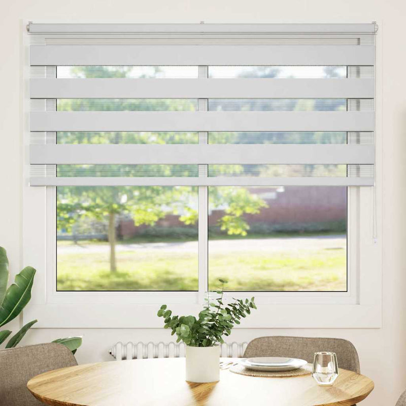Afbeelding laden in galerijviewer, Vidaxl zebra blind 160x100 cm stofbreedte 155,9 cm polyester wit
