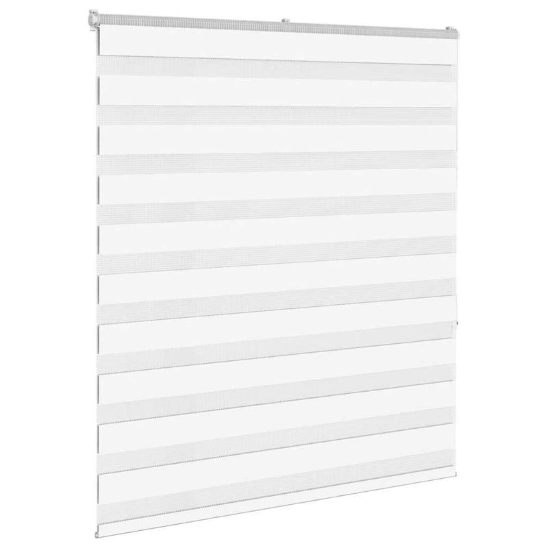 Afbeelding laden in galerijviewer, Vidaxl zebra rolgordijn 120x150 cm stofbreedte 115,9cm polyester wit
