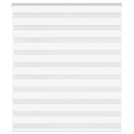 Vidaxl zebra rolgordijn 135x150 cm stofbreedte 130,9cm polyester wit