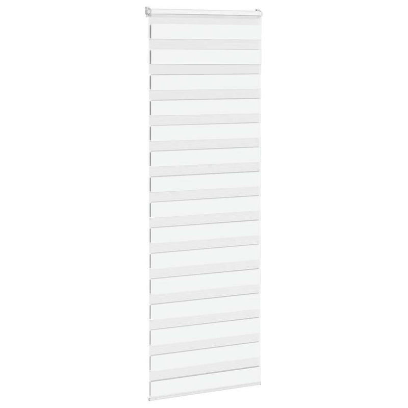 Afbeelding laden in galerijviewer, Vidaxl zebra rolgordijn 70x200 cm stofbreedte 65,9 cm polyester wit
