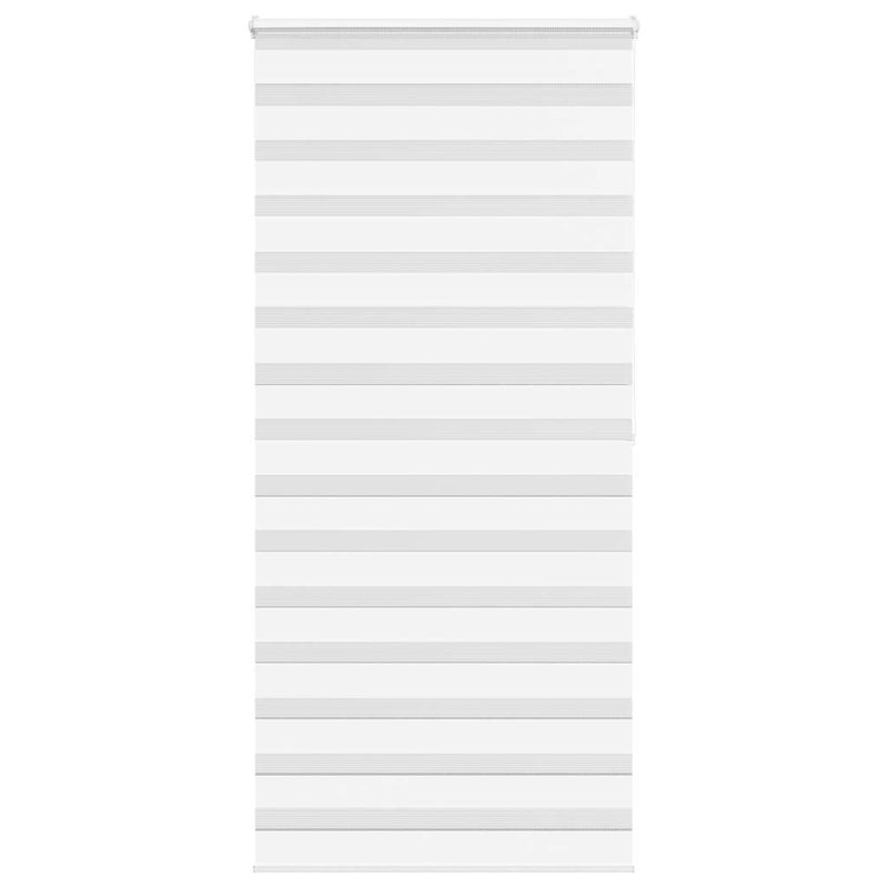 Afbeelding laden in galerijviewer, Vidaxl zebra rolgordijn 95x200 cm stofbreedte 90,9 cm polyester wit
