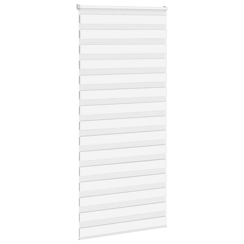 Afbeelding laden in galerijviewer, Vidaxl zebra rolgordijn 110x200 cm stofbreedte 105,9cm polyester wit
