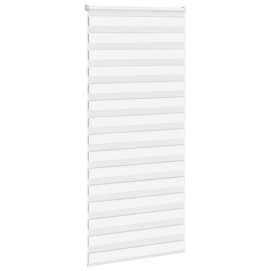 Vidaxl zebra rolgordijn 110x200 cm stofbreedte 105,9cm polyester wit