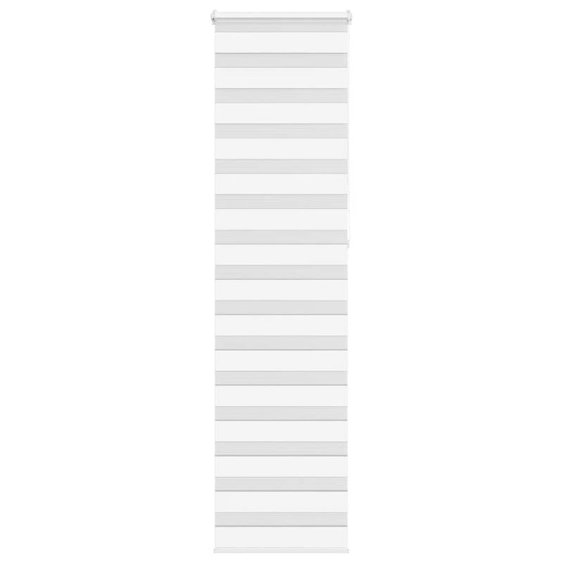 Afbeelding laden in galerijviewer, Vidaxl zebra rolgordijn 55x230 cm stofbreedte 50,9 cm polyester wit
