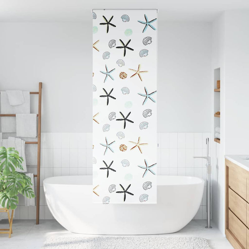 Afbeelding laden in galerijviewer, Vidaxl doucherolgordijn 60x240 cm stofbreedte 56 cm
