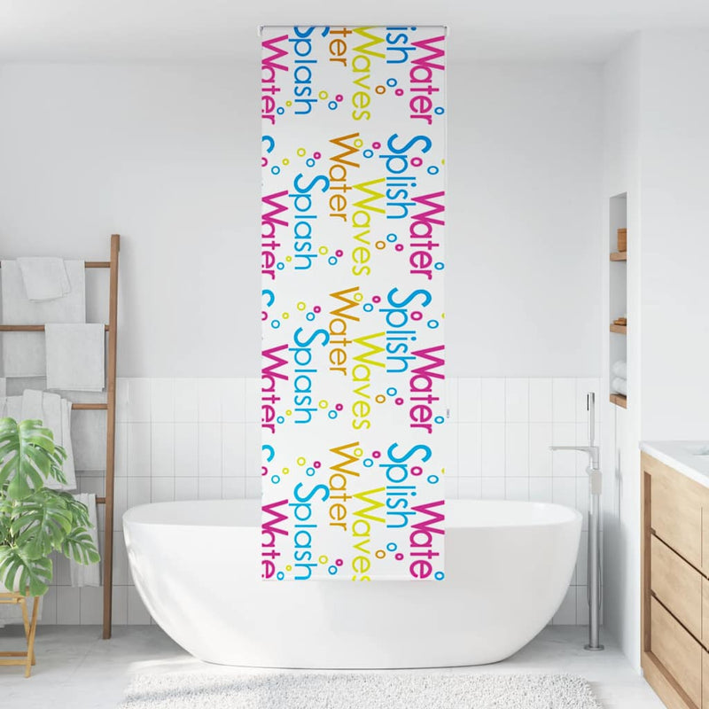 Afbeelding laden in galerijviewer, Vidaxl doucherolgordijn 80x240 cm stofbreedte 76 cm
