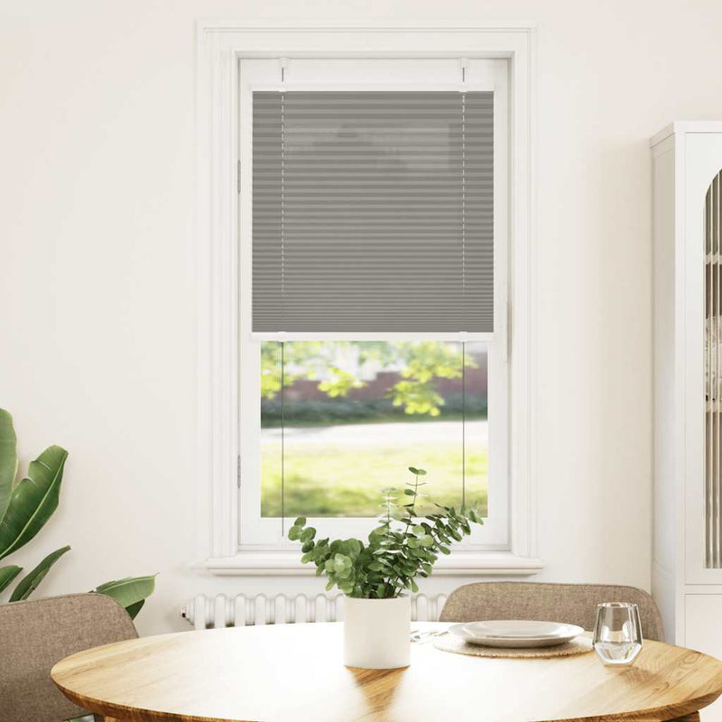 Afbeelding laden in galerijviewer, Vidaxl plissé rolgordijn 60x150 cm stofbreedte 59,4 cm antraciet
