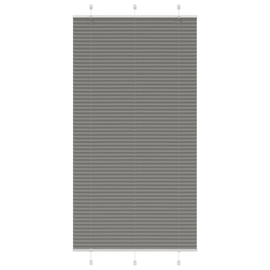Vidaxl plissé rolgordijn 110x200 cm stofbreedte 109,4 cm antraciet