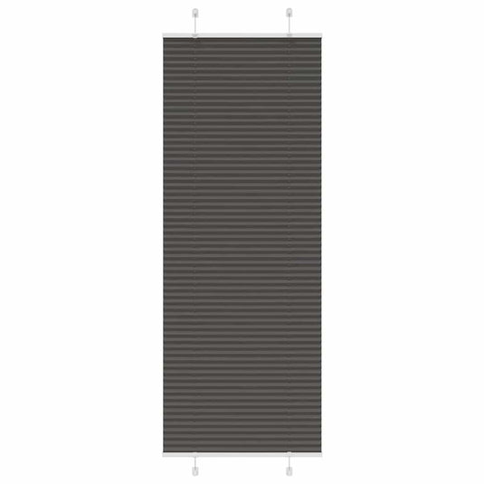 Vidaxl plissé rolgordijn 70x200 cm stofbreedte 69,4 cm polyester zwart
