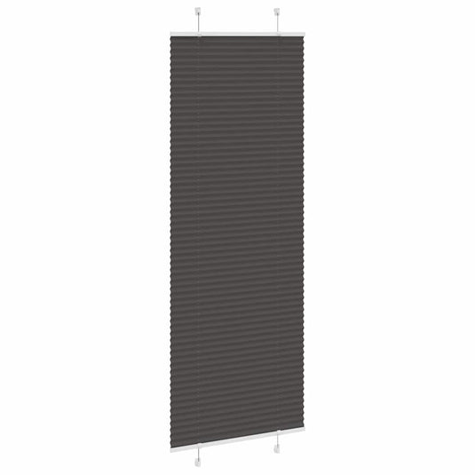 Vidaxl plissé rolgordijn 70x200 cm stofbreedte 69,4 cm polyester zwart
