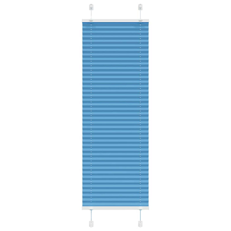 Afbeelding laden in galerijviewer, Vidaxl plissé rolgordijn 45x100 cm stofbreedte 44,4 cm polyester blauw
