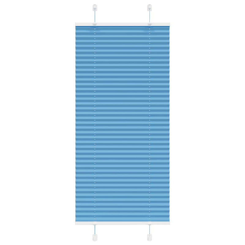 Afbeelding laden in galerijviewer, Vidaxl plissé rolgordijn 60x150 cm stofbreedte 59,4 cm polyester blauw

