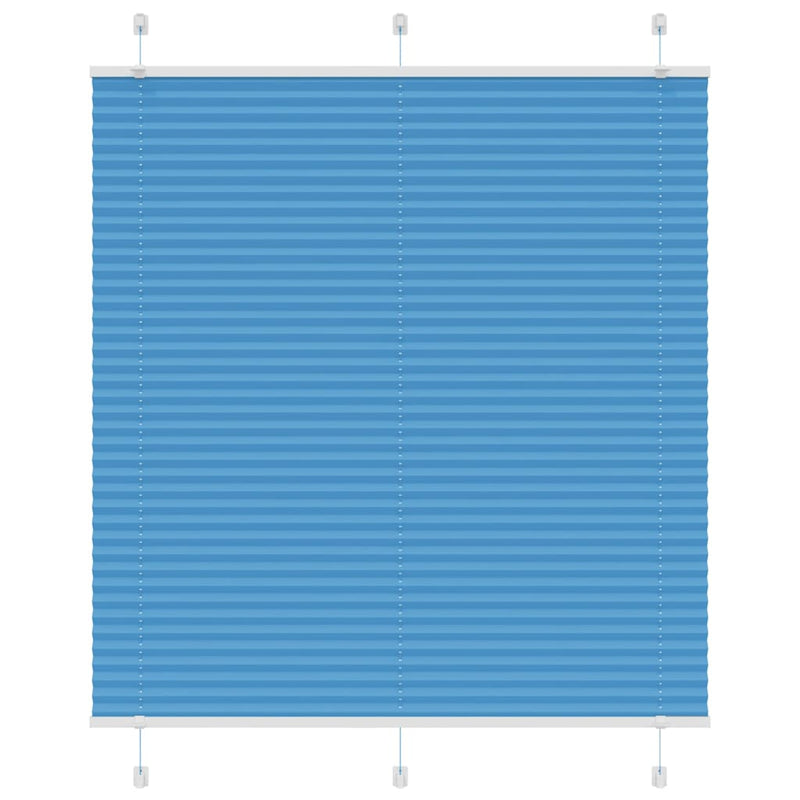 Afbeelding laden in galerijviewer, Vidaxl plissé rolgordijn 115x150cm stofbreedte 114,4cm polyester blauw
