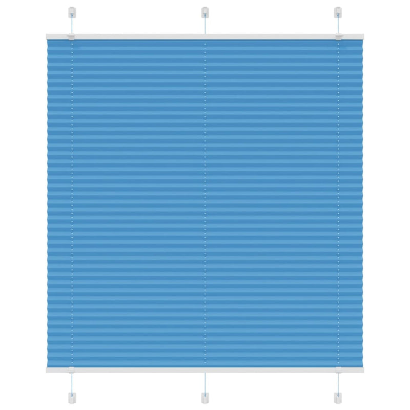 Afbeelding laden in galerijviewer, Vidaxl plissé rolgordijn 120x150cm stofbreedte 119,4cm polyester blauw
