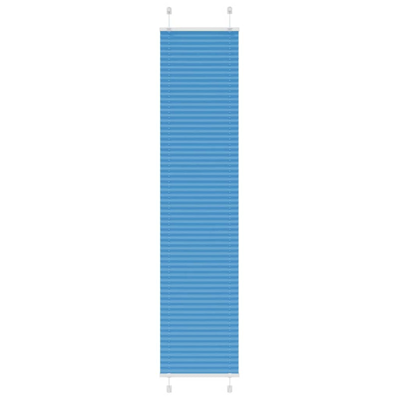 Afbeelding laden in galerijviewer, Vidaxl plissé rolgordijn 40x200 cm stofbreedte 39,4 cm polyester blauw
