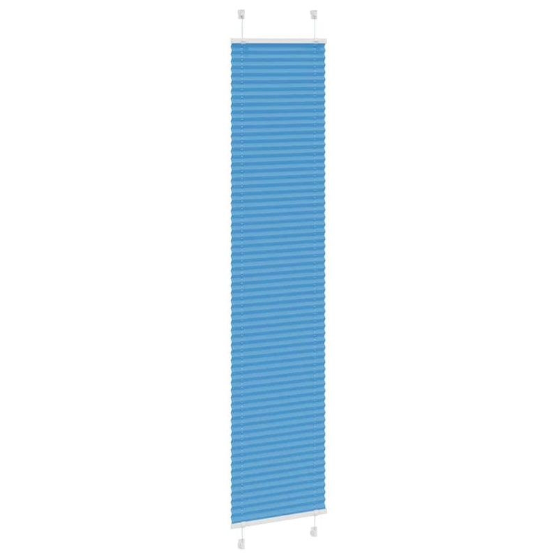 Afbeelding laden in galerijviewer, Vidaxl plissé rolgordijn 40x200 cm stofbreedte 39,4 cm polyester blauw

