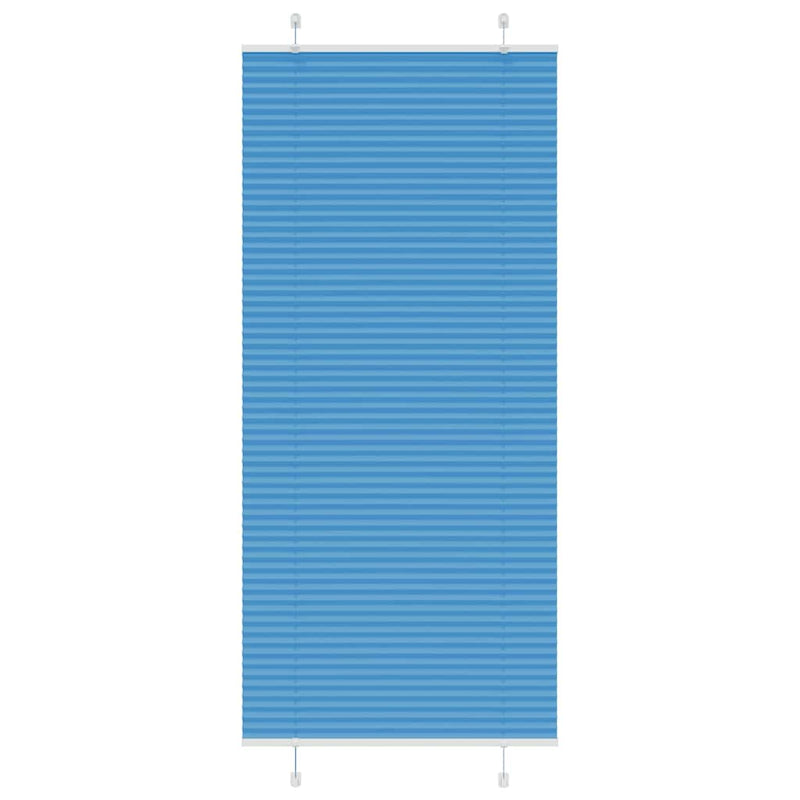 Afbeelding laden in galerijviewer, Vidaxl plissé rolgordijn 95x200 cm stofbreedte 94,4 cm polyester blauw

