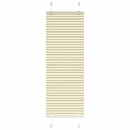Vidaxl plissé rolgordijn 50x100 cm stofbreedte 49,4 cm polyester crème