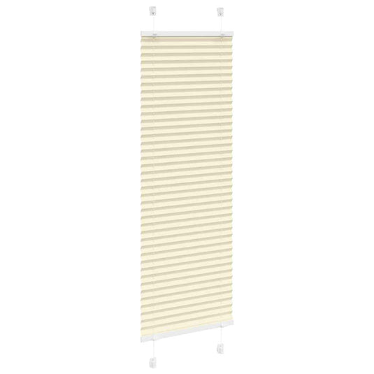 Vidaxl plissé rolgordijn 50x100 cm stofbreedte 49,4 cm polyester crème