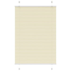 Vidaxl plissé rolgordijn 90x150 cm stofbreedte 89,4 cm polyester crème